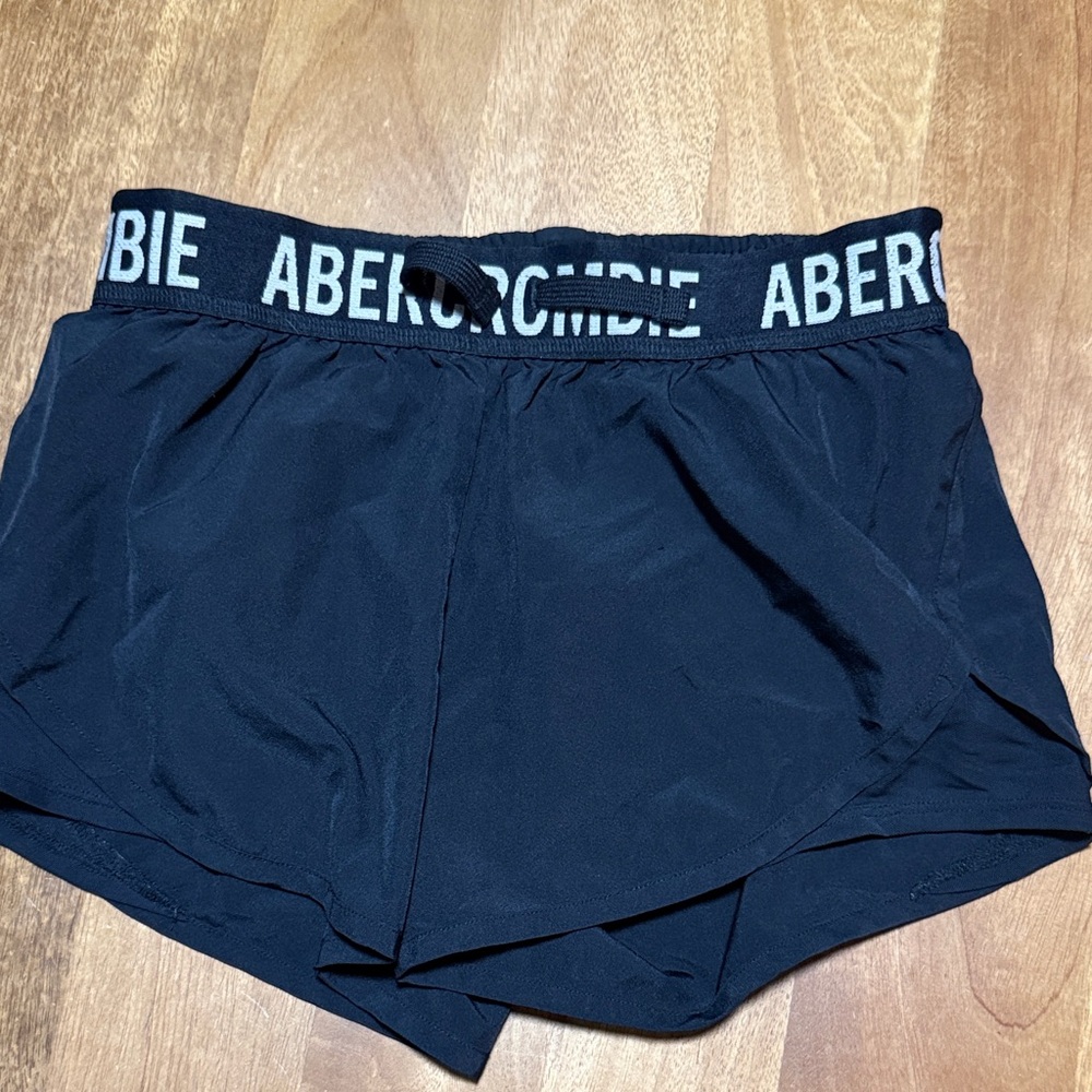 Abercrombie Kids Black Athletic Shorts